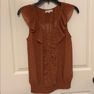 Orange blouse for work